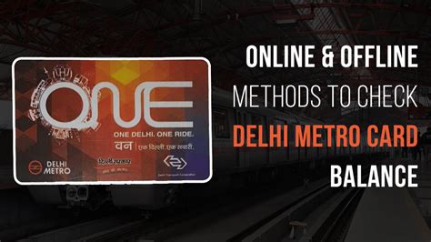 check metro smart card balance|noida metro card balance check.